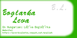 boglarka leva business card